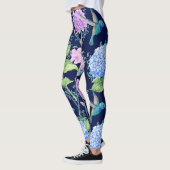 Blumengarten-Kolibri-Libelle Legging Leggings (Links)