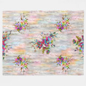 "Blumengarten Komforter" Fleecedecke (Vorderseite (Horizontal))