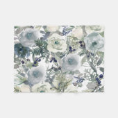 Blumengarten Kunst Fleecedecke (Vorderseite (Horizontal))