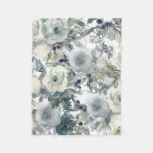 Blumengarten Kunst Fleecedecke (Vorderseite)