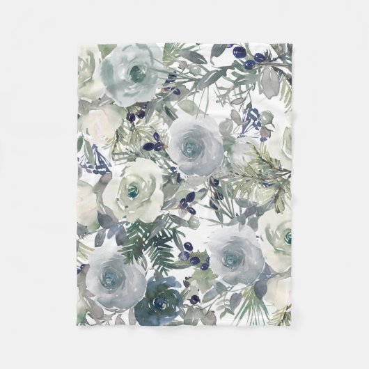 Blumengarten Kunst Fleecedecke (Vorderseite)