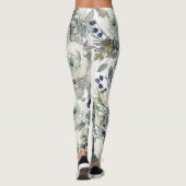 Blumengarten Kunst Leggings (Rückseite)
