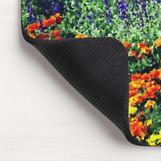Blumengarten Kunstmalerei Mousepad (Ecke)