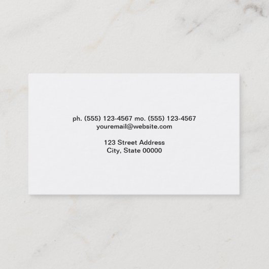 Blumengarten | Landflucht Visitenkarte (Rückseite)