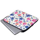 Blumengarten Laptopschutzhülle (Vorne Knopf)