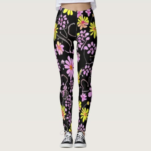 Blumengarten Leggings (Vorderseite)