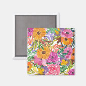Blumengarten Magnet (Vorderseite/Rückseite)
