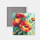 Blumengarten Magnet (Vorderseite/Rückseite)