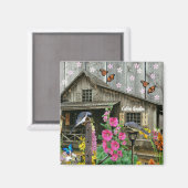 Blumengarten Magnet (Vorderseite/Rückseite)