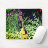 Blumengarten Mandolin und Iris Mousepad (Mit Mouse)