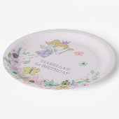 Blumengarten Märchengebirge Pappteller (Schrägansicht)