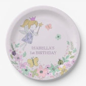 Blumengarten Märchengebirge Pappteller (Vorderseite)