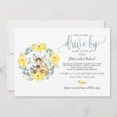 Blumengarten mit Babydusche Einladung (Vorderseite)