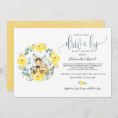 Blumengarten mit Babydusche Einladung (Vorne/Hinten)