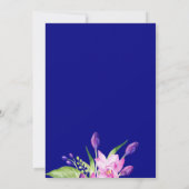 Blumengarten mit Blütenpracht Einladung (Rückseite)