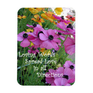 Blumengarten mit Inspiration Magnet