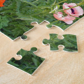 Blumengarten mit Mohnblumen Puzzle (Seite)