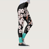 Blumengarten mit Singvögeln Leggings (Rechts)