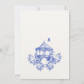 Blumengarten mit Tieren Save The Date (Rückseite)