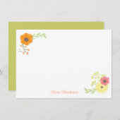 Blumengarten Mitteilungskarten (Vorne/Hinten)