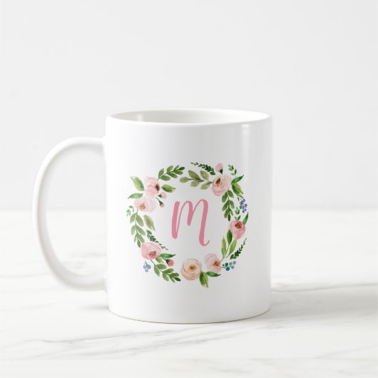 Blumengarten Monogram Coffee Tasse Gift (Links)