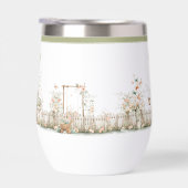 Blumengarten-Monogramm-Wasserflasche (Rechts)