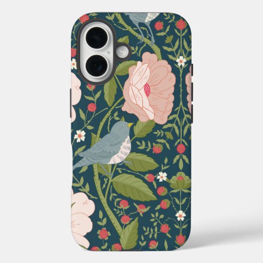 Blumengarten Moris William Floral Bird Botanischer Case-Mate iPhone Hülle (Rückseite)