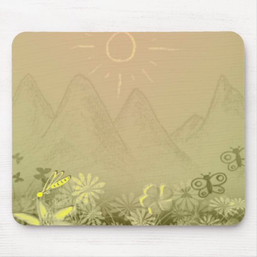 Blumengarten Mousepad (Vorne)