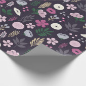 Blumengarten Muster Geschenkpapier (Ecke)