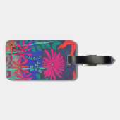 Blumengarten Nachtszene Gepäckanhänger (Rückseite horizontal)