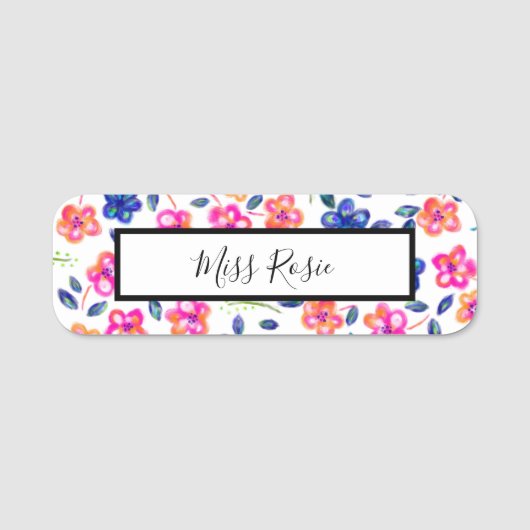 Blumengarten Namensschild (Vorderseite)