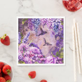 Blumengarten Napkin Hummingbirds Wisteria Serviette (Beispiel)