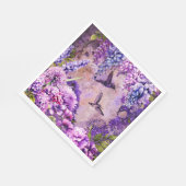 Blumengarten Napkin Hummingbirds Wisteria Serviette (Ecke)