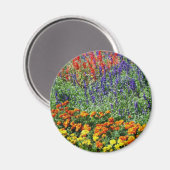 Blumengarten Natur Kunstmalerei  Magnet (Vorderseite/Rückseite)