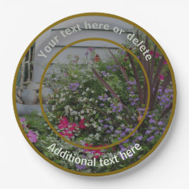 Blumengarten Natur Personalisiertes Party Pappteller