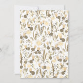 Blumengarten Neutrals Custom HoUSEWARMING PARTY Einladung (Rückseite)