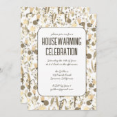 Blumengarten Neutrals Custom HoUSEWARMING PARTY Einladung (Vorne/Hinten)