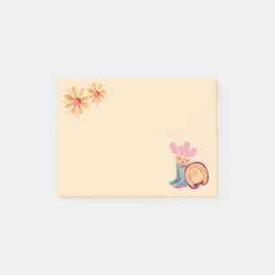 Blumengarten-Notizen Post-it Klebezettel