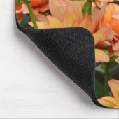 Blumengarten Orange dahlia Mousepad (Ecke)