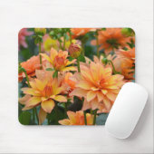 Blumengarten Orange dahlia Mousepad (Mit Mouse)