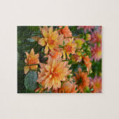 Blumengarten Orange dahlia Puzzle (Horizontal)