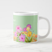 Blumengarten Pale Green Jumbo-Tasse (Rechts)