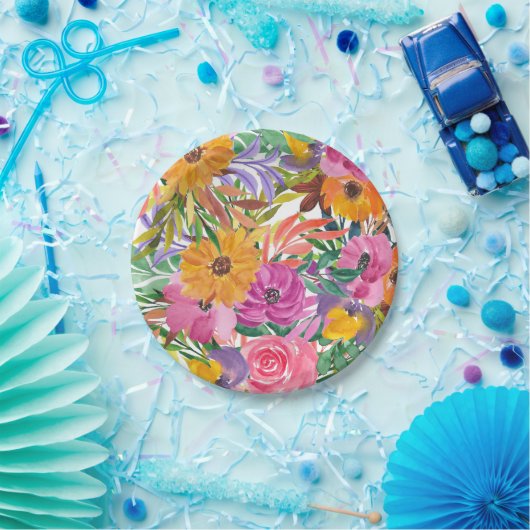 Blumengarten Pappteller (Party)