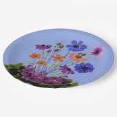 Blumengarten Pappteller (Schrägansicht)