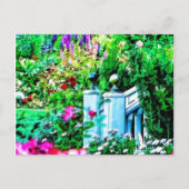 Blumengarten Paradies Postkarte (Vorderseite)