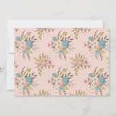 Blumengarten Party Weißes Foto Einladung zum Gebur (Rückseite)