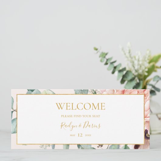 Blumengarten-Pastell mit Seekarten (Stehend Vorderseite)