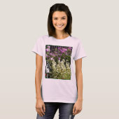 Blumengarten Pastellmalerei T-Shirt (Vorne ganz)