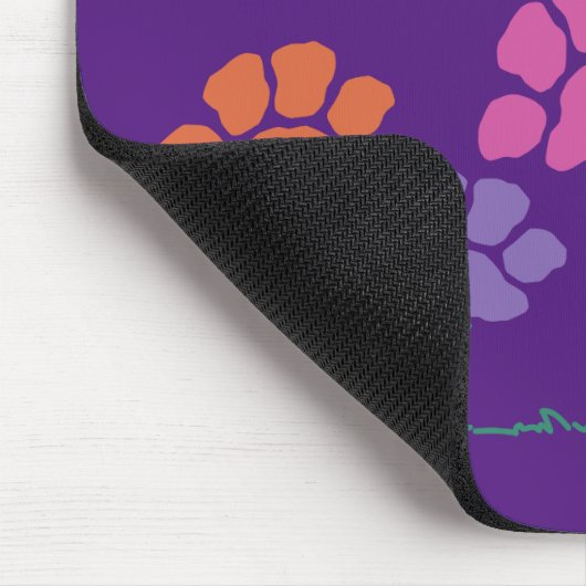 Blumengarten Pawprint Mousepad (Ecke)