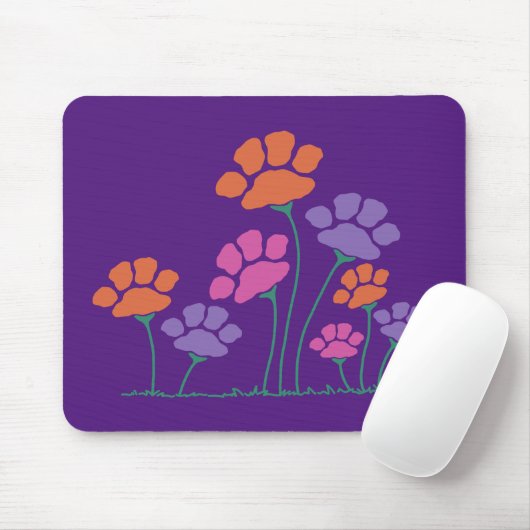 Blumengarten Pawprint Mousepad (Mit Mouse)